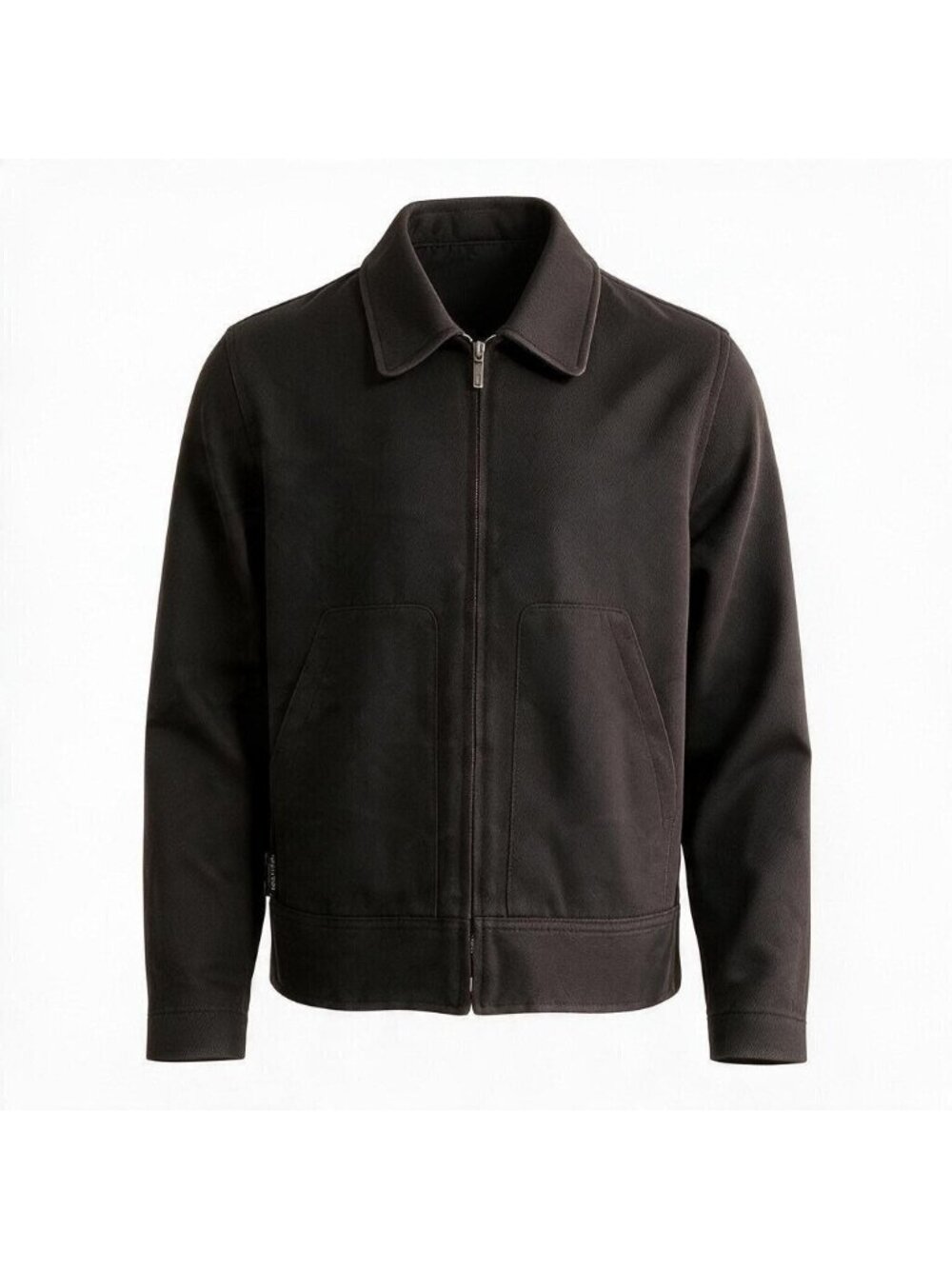 Chanel 99P Logo Zip-up Jacket Vintage Brown 40